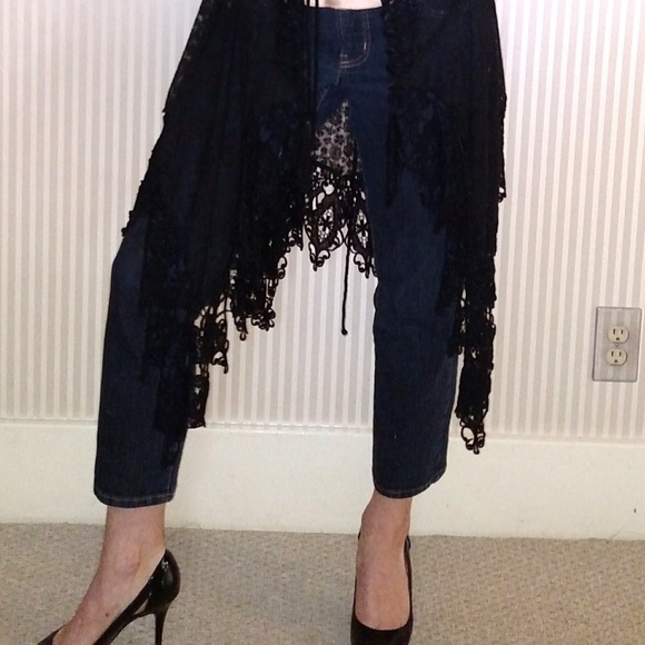 Martin McCrea Black Venice Lace Duster NWT - Picture 4 of 7
